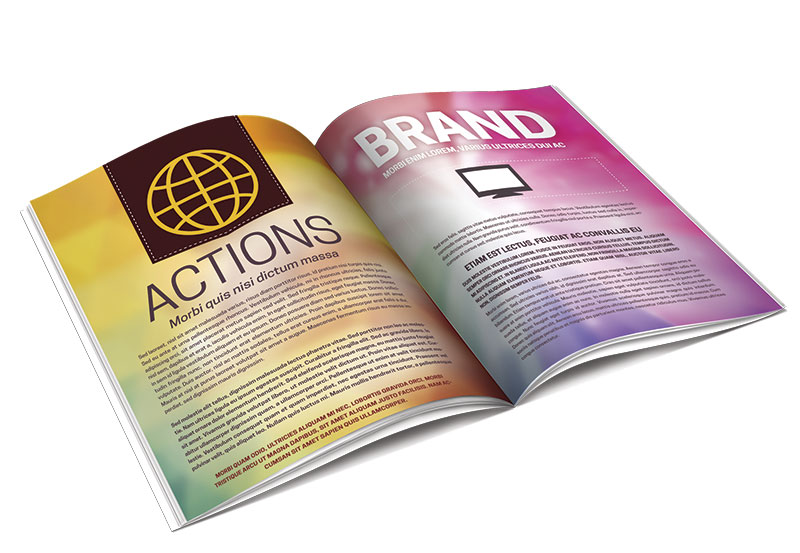 Saddle stich printed books