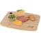 Large Bamboo Cutting Board with Silicone Grip