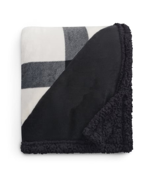 Field &amp; Co.® Buffalo Plaid Sherpa Blanket
