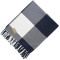 Field & Co. 100% Organic Cotton Check Throw Blanke