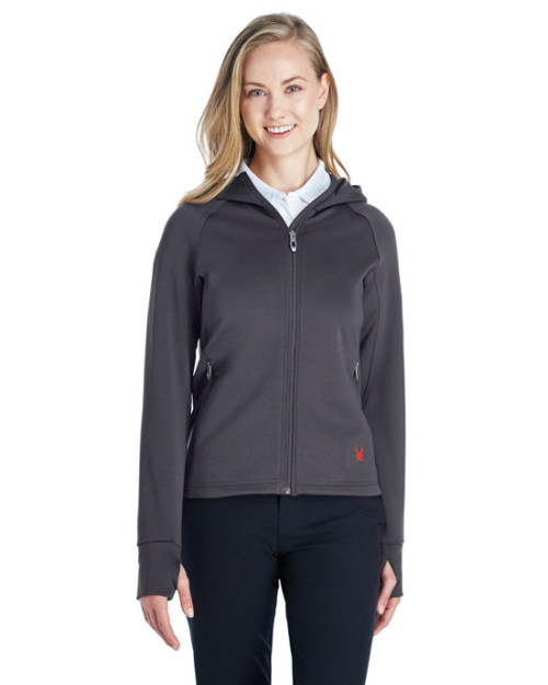 Ladies' Hayer Full-Zip Hooded Fleece Jacket