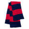 Rugby-Striped Knit Scarf