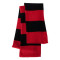 Rugby-Striped Knit Scarf