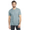T-shirt pour homme en poly/coton à manches courtes et col rond