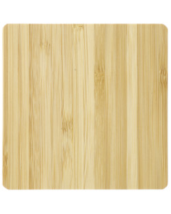 Tapis de chargement sans fil en bambou avec deux sorties