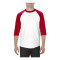 T-shirt manches raglan 3/4 classique pour adultes