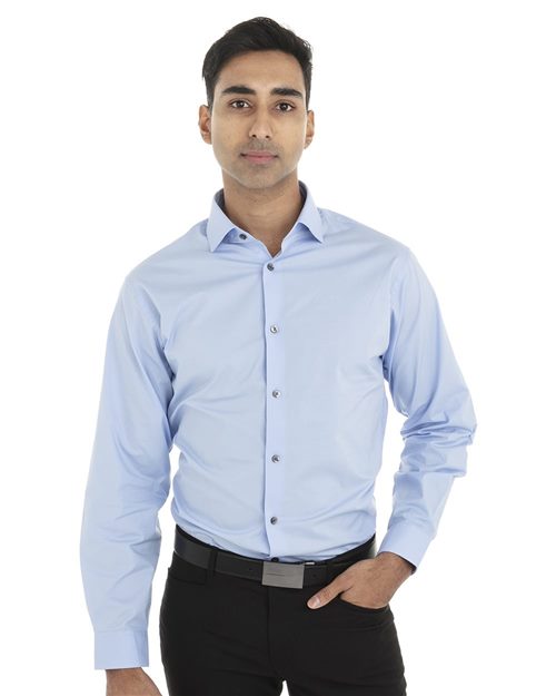 Chemise en coton extensible à M/L pour hommes