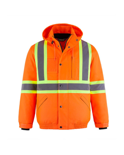 L01277 - Peterbuilt - Blouson aviateur haute visibilité 3 en 1 pour hommes