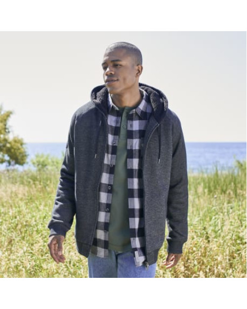 Sweat à capuche COPPERBAY Roots73 FZ pour hommes