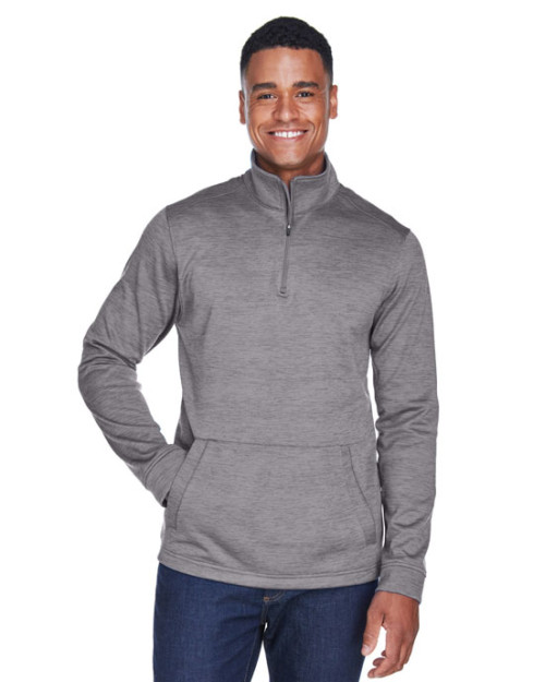 Manteau pour homme Newbury en molleton à motif mélangé avec glissière mi-hauteur de Devon & JonesMD