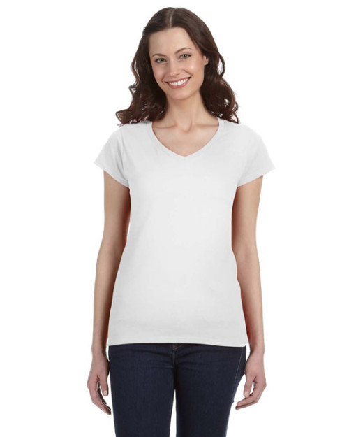 Ladies' SoftStyle® Fitted V-Neck T-Shirt