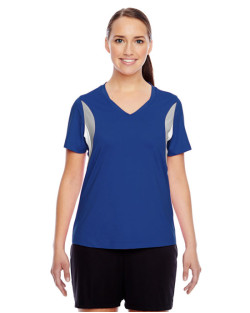 Maillot multisport pour femme à manches courtes et col en V de Team 365MC